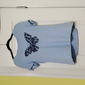 Blue Butterfly Shirt